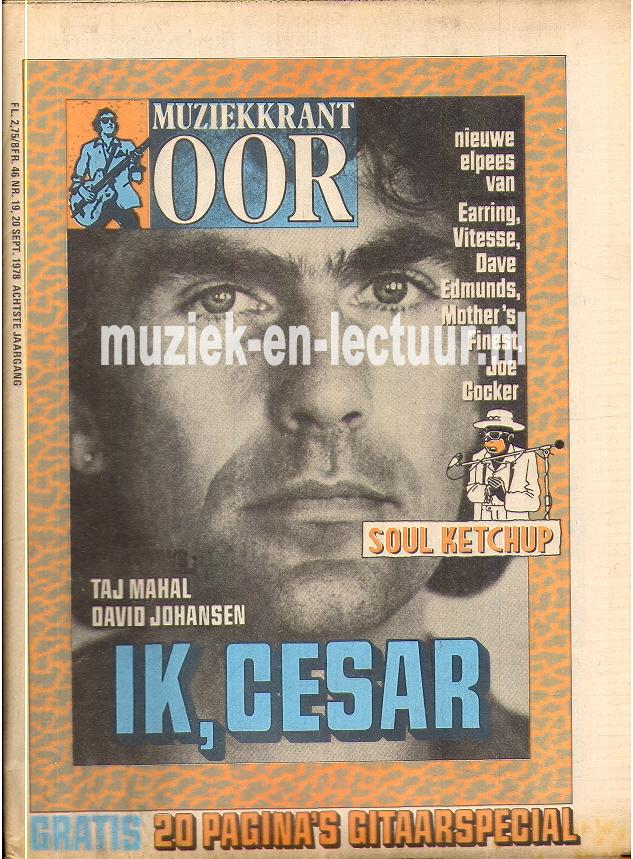 Muziekkrant Oor 1978 nr. 19 Muziekkrant Oor 1978 nr. 19